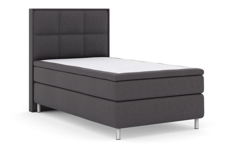 Sänkypaketti Choice No 5 120x200 Kova Watergel - Tummanharmaa/Metallijalat - Huonekalut - Sänky - Jenkkisängyt