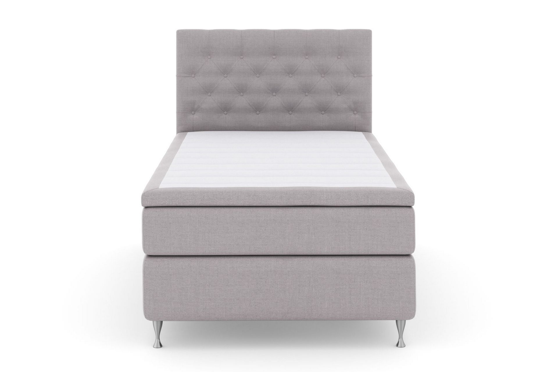 Sänkypaketti Choice No 5 120x200 Kova Watergel - Vaaleanharmaa/Hopeajalat - Huonekalut - Sänky - Jenkkisängyt