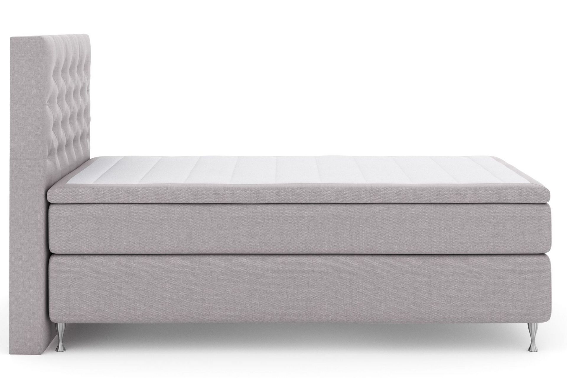 Sänkypaketti Choice No 5 120x200 Kova Watergel - Vaaleanharmaa/Hopeajalat - Huonekalut - Sänky - Jenkkisängyt