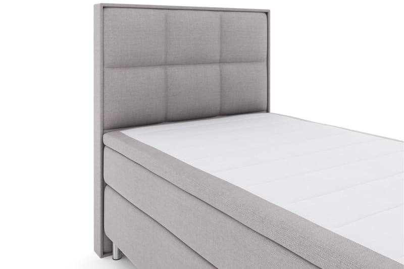 Sänkypaketti Choice No 5 120x200 Kova Watergel - Vaaleanharmaa/Metallijalat - Huonekalut - Sänky - Jenkkisängyt