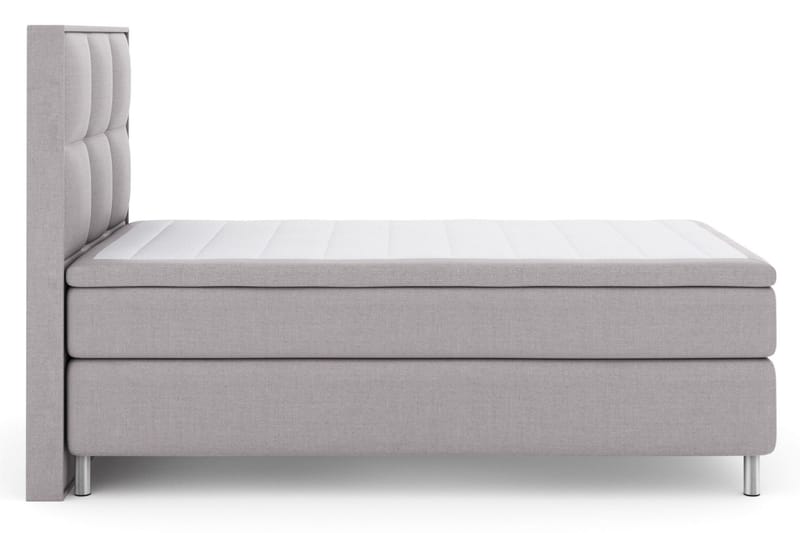 Sänkypaketti Choice No 5 120x200 Kova Watergel - Vaaleanharmaa/Metallijalat - Huonekalut - Sänky - Jenkkisängyt