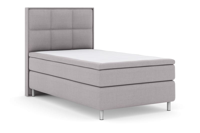 Sänkypaketti Choice No 5 120x200 Kova Watergel - Vaaleanharmaa/Metallijalat - Huonekalut - Sänky - Jenkkisängyt