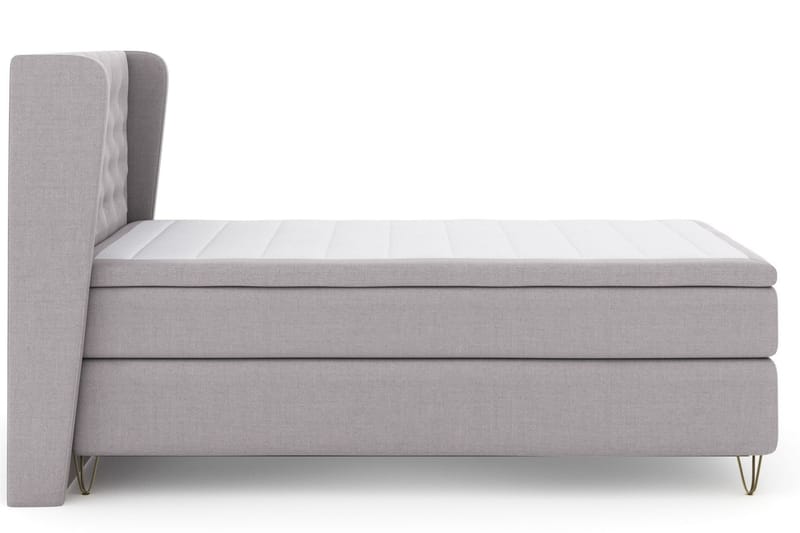 Sänkypaketti Choice No 5 120x200 Kova Watergel - V.harmaa/V-Malli Metallijalat - Huonekalut - Sänky - Jenkkisängyt