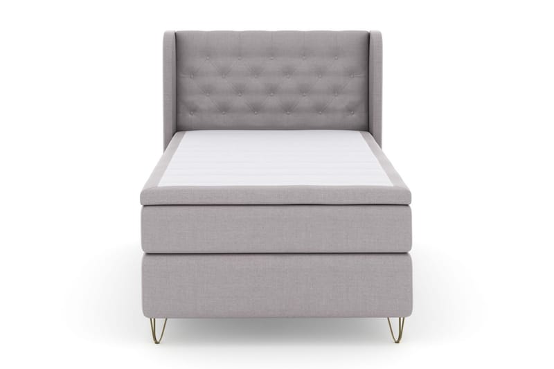 Sänkypaketti Choice No 5 120x200 Kova Watergel - V.harmaa/V-Malli Metallijalat - Huonekalut - Sänky - Jenkkisängyt