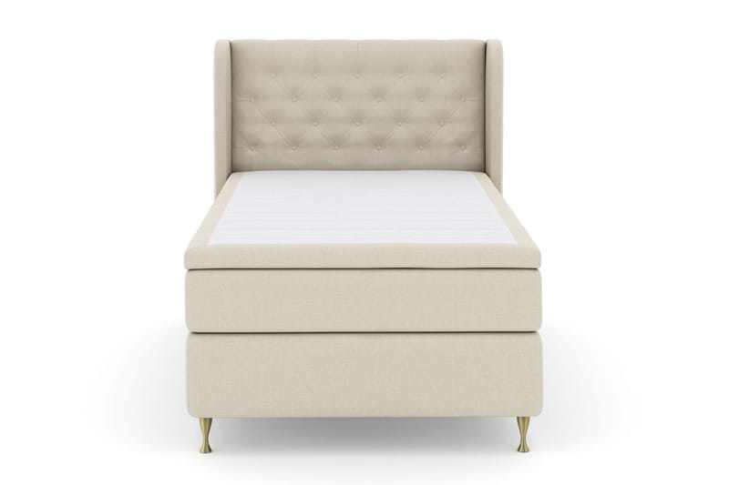 Sänkypaketti Choice No 5 120x200 Medium Lateksi - Beige/Kulta Jalat - Huonekalut - Sänky - Jenkkisängyt