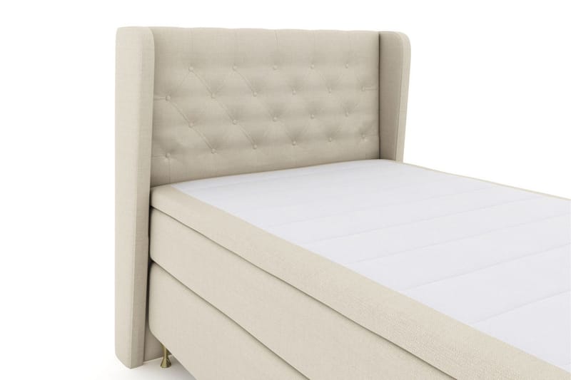 Sänkypaketti Choice No 5 120x200 Medium Lateksi - Beige/Kulta Jalat - Huonekalut - Sänky - Jenkkisängyt