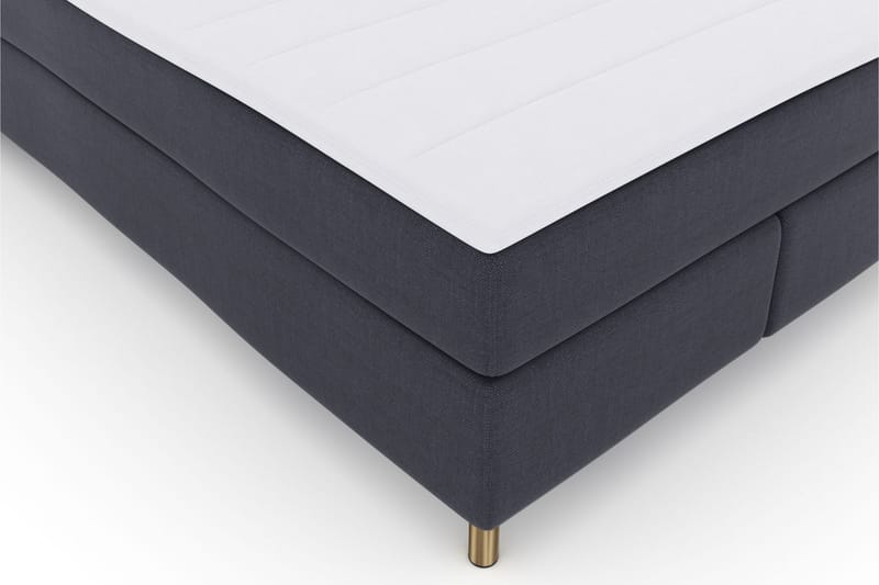 Sänkypaketti Choice No 5 140x200 Kova Watergel - Sininen/Kuparijalat - Huonekalut - Sänky - Jenkkisängyt