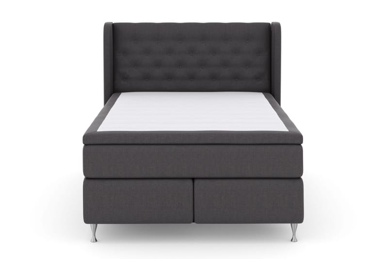Sänkypaketti Choice No 5 140x200 Kova Watergel - Tummanharmaa/Hopeajalat - Huonekalut - Sänky - Jenkkisängyt