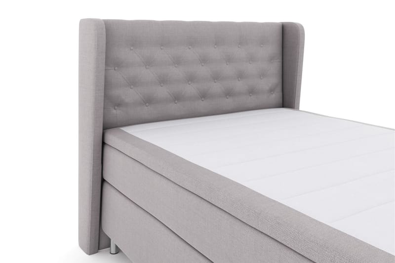 Sänkypaketti Choice No 5 140x200 Kova Watergel - Vaaleanharmaa/Metallijalat - Huonekalut - Sänky - Jenkkisängyt