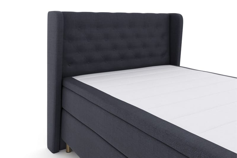 Sänkypaketti Choice No 5 140x200 Kova/Medium Lateksi - Sininen/Metallijalat - Huonekalut - Sänky - Jenkkisängyt