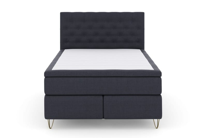 Sänkypaketti Choice No 5 140x200 Kova/Medium Lateksi - Sininen/V-Malli Metallijalat - Huonekalut - Sänky - Jenkkisängyt