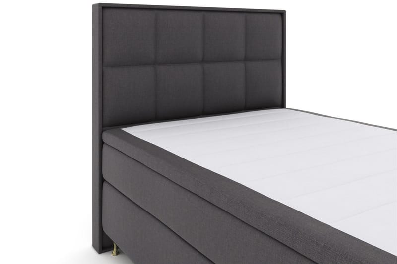 Sänkypaketti Choice No 5 140x200 Kova/Medium Lateksi - Tummanharmaa/Kulta Jalat - Huonekalut - Sänky - Jenkkisängyt
