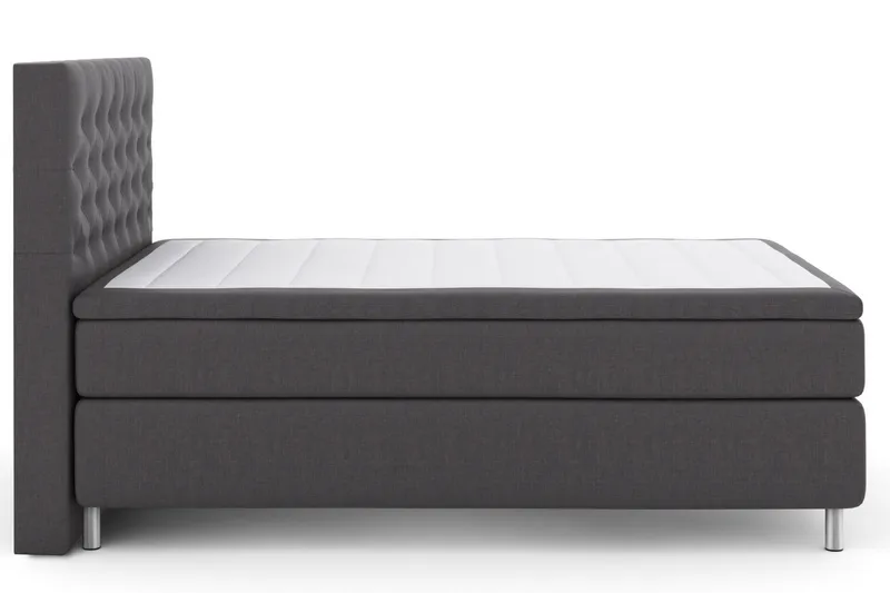 Sänkypaketti Choice No 5 140x200 Kova/Medium Lateksi, Tummanharmaa/Metallijalat