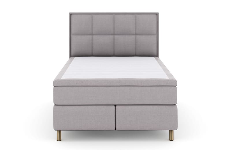 Sänkypaketti Choice No 5 140x200 Kova/Medium Lateksi - Vaaleanharmaa/Kuparijalat - Huonekalut - Sänky - Jenkkisängyt