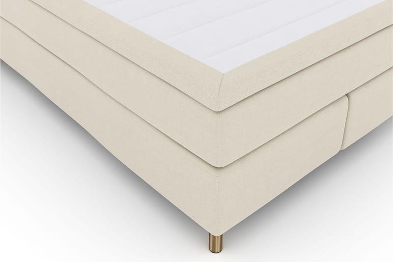 Sänkypaketti Choice No 5 140x200 Kova/Medium Watergel - Beige/Kuparijalat - Huonekalut - Sänky - Jenkkisängyt