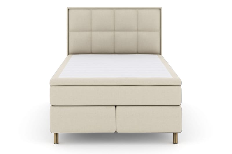 Sänkypaketti Choice No 5 140x200 Kova/Medium Watergel - Beige/Kuparijalat - Huonekalut - Sänky - Jenkkisängyt