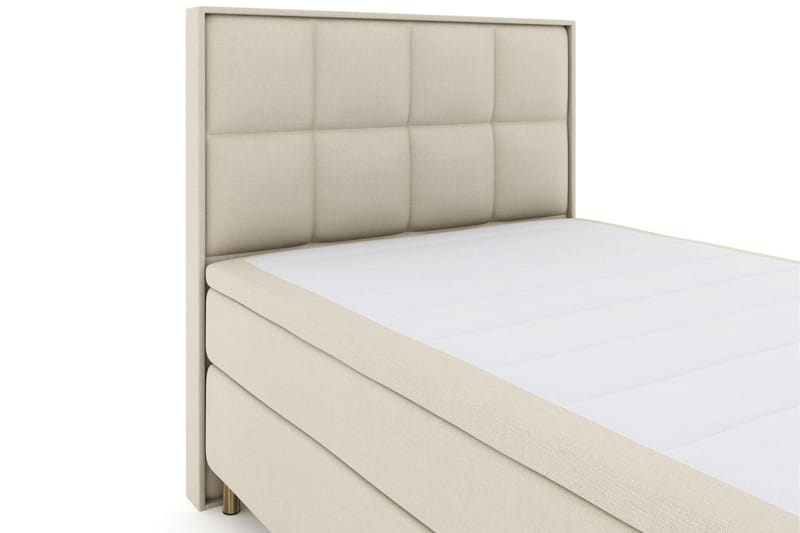 Sänkypaketti Choice No 5 140x200 Kova/Medium Watergel - Beige/Kuparijalat - Huonekalut - Sänky - Jenkkisängyt
