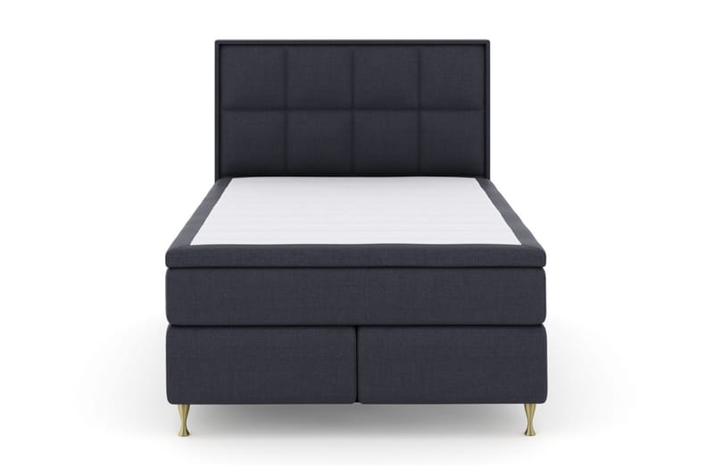 Sänkypaketti Choice No 5 140x200 Kova/Medium Watergel - Sininen/Kulta Jalat - Huonekalut - Sänky - Jenkkisängyt