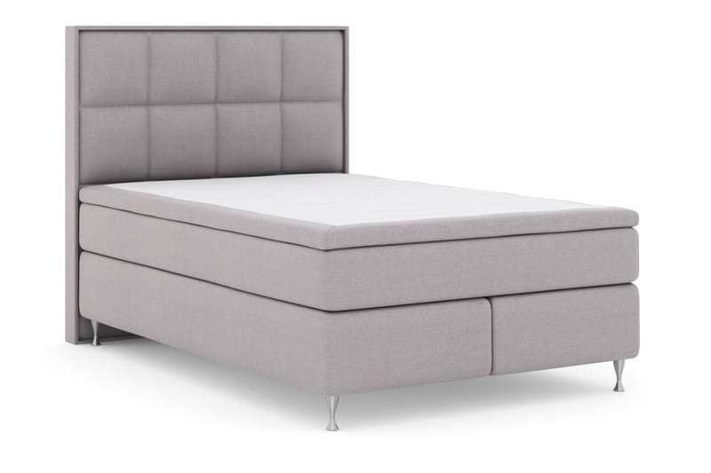 Sänkypaketti Choice No 5 140x200 Kova/Medium Watergel - Vaaleanharmaa/Hopeajalat - Huonekalut - Sänky - Jenkkisängyt