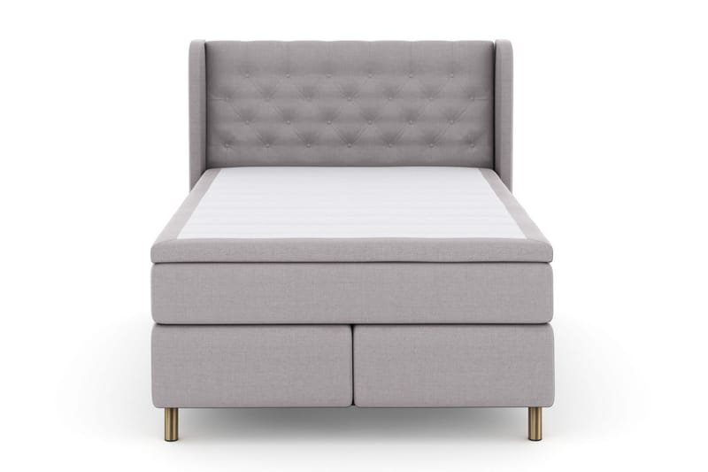 Sänkypaketti Choice No 5 140x200 Kova/Medium Watergel - Vaaleanharmaa/Kuparijalat - Huonekalut - Sänky - Jenkkisängyt