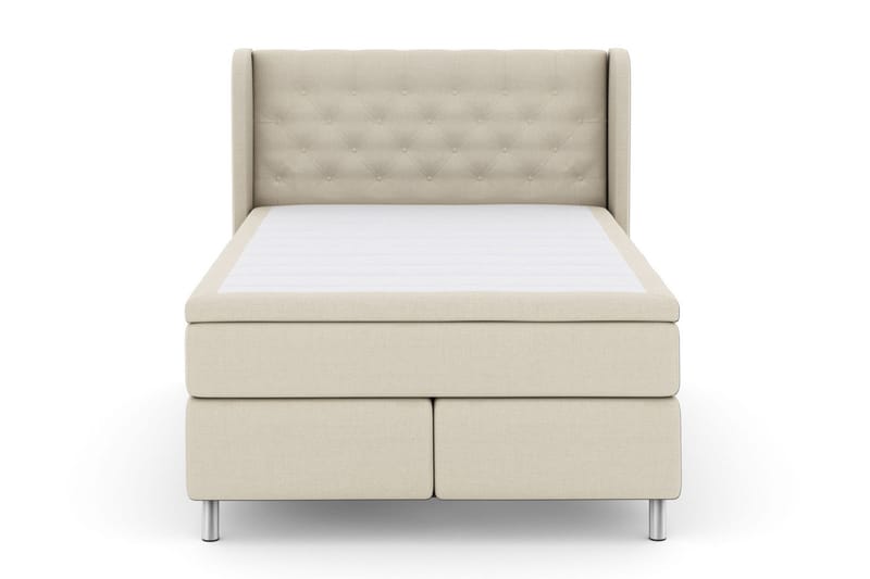 Sänkypaketti Choice No 5 140x200 Medium Lateksi - Beige/Metallijalat - Huonekalut - Sänky - Jenkkisängyt