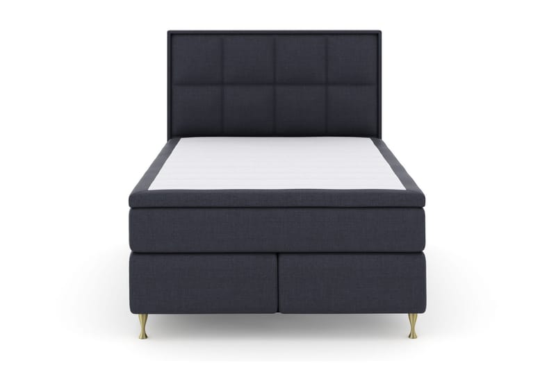 Sänkypaketti Choice No 5 140x200 Medium Lateksi - Sininen/Kulta Jalat - Huonekalut - Sänky - Jenkkisängyt