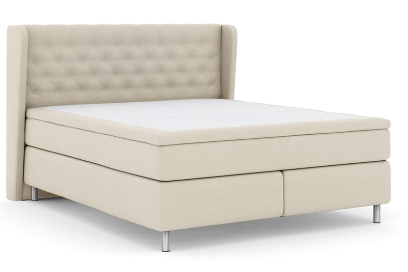 Sänkypaketti Choice No 5 180x200 Kova/Medium Lateksi - Beige/Metallijalat - Huonekalut - Sänky - Jenkkisängyt
