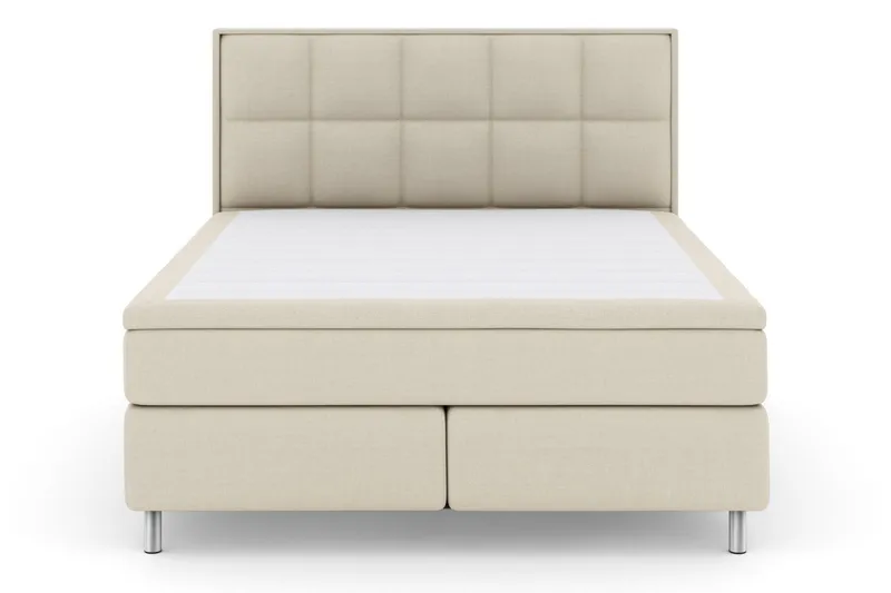 Sänkypaketti Choice No 5 180x200 Kova/Medium Watergel - Beige/Metallijalat - Huonekalut - Sänky - Jenkkisängyt