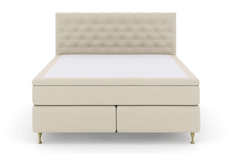 Sänkypaketti Choice No 5 180x200 Medium Lateksi - Beige/Kulta Jalat - Huonekalut - Sänky - Jenkkisängyt
