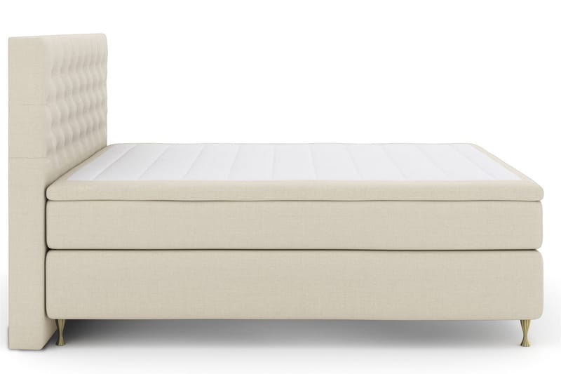 Sänkypaketti Choice No 5 180x200 Medium Lateksi - Beige/Kulta Jalat - Huonekalut - Sänky - Jenkkisängyt