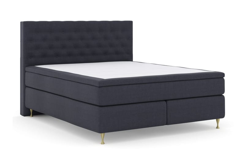 Sänkypaketti Choice No 5 210x210 Kova Watergel - Sininen/Kulta Jalat - Huonekalut - Sänky - Jenkkisängyt