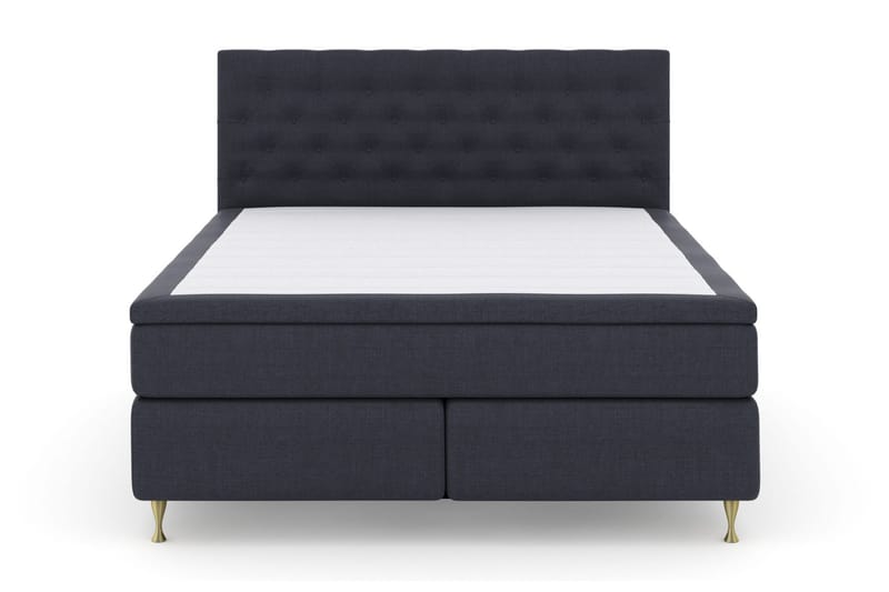Sänkypaketti Choice No 5 210x210 Kova Watergel - Sininen/Kulta Jalat - Huonekalut - Sänky - Jenkkisängyt
