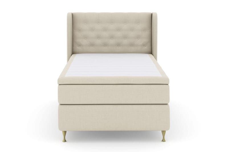 Sänkypaketti Choice No 6 120x200 Kova Lateksi/Memory - Beige/Kulta Jalat - Huonekalut - Sänky - Jenkkisängyt