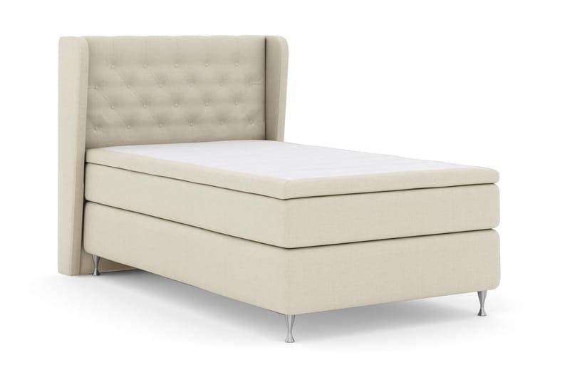Sänkypaketti Choice No 6 120x200 Kova Watergel - Beige/Hopeajalat - Huonekalut - Sänky - Jenkkisängyt