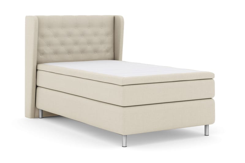 Sänkypaketti Choice No 6 120x200 Medium Lateksi/Memory - Beige/Metallijalat - Huonekalut - Sänky - Jenkkisängyt