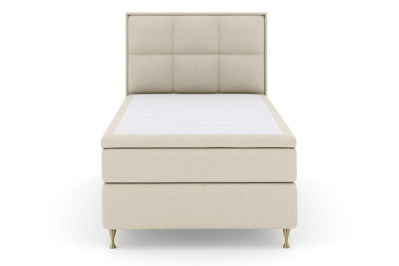 Sänkypaketti Choice No 6 120x200 Medium Memory/Pussijousi - Beige/Kulta Jalat - Huonekalut - Sänky - Jenkkisängyt