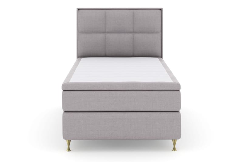 Sänkypaketti Choice No 6 120x200 Medium Memory/Pussijousi - Vaaleanharmaa/Kulta Jalat - Huonekalut - Sänky - Jenkkisängyt