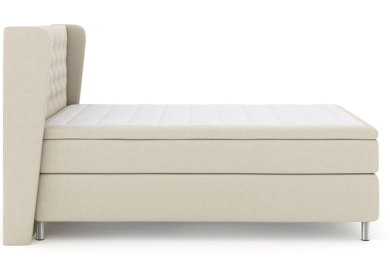 Sänkypaketti Choice No 6 140x200 K/M Lateksi/Memory - Beige/Metallijalat - Huonekalut - Sänky - Jenkkisängyt
