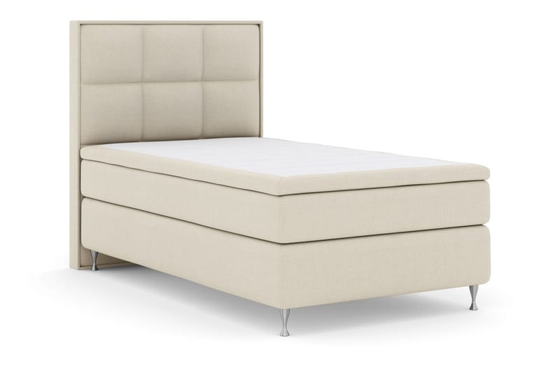 Sänkypaketti Choice No 6 140x200 K/M Memory/Pussijousi - Beige/Hopeajalat - Huonekalut - Sänky - Jenkkisängyt