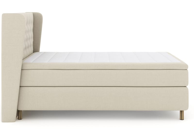 Sänkypaketti Choice No 6 140x200 K/M Memory/Pussijousi - Beige/Kuparijalat - Huonekalut - Sänky - Jenkkisängyt