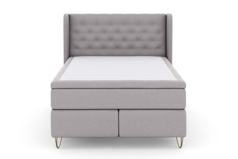 Sänkypaketti Choice No 6 140x200 Kova Memory/Pussijousi - V.harmaa/V-Malli Metallijalat - Huonekalut - Sänky - Jenkkisängyt