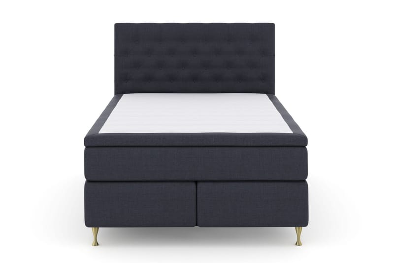 Sänkypaketti Choice No 6 140x200 Kova/Medium Watergel - Sininen/Kulta Jalat - Huonekalut - Sänky - Jenkkisängyt