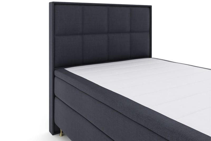 Sänkypaketti Choice No 6 140x200 Kova/Medium Watergel - Sininen/Kulta Jalat - Huonekalut - Sänky - Jenkkisängyt