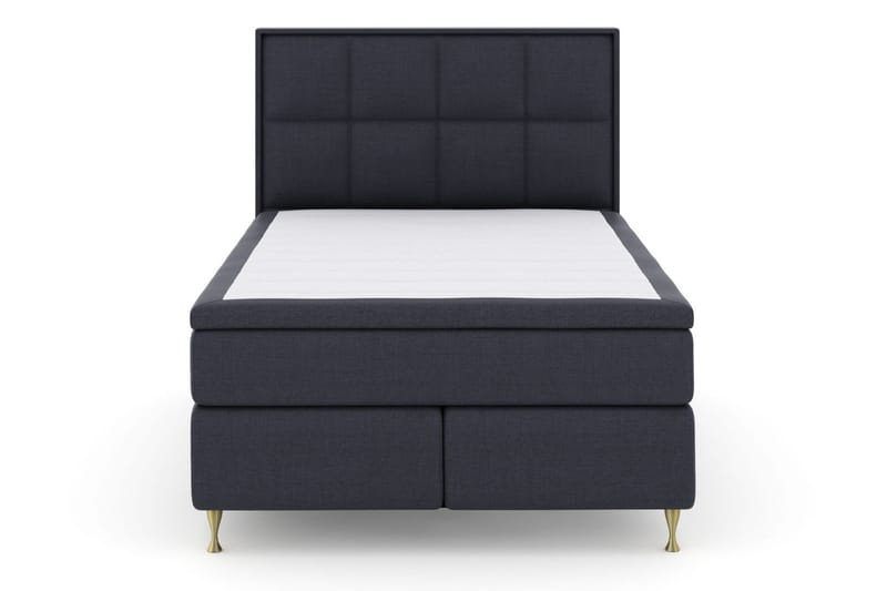 Sänkypaketti Choice No 6 140x200 Kova/Medium Watergel - Sininen/Kulta Jalat - Huonekalut - Sänky - Jenkkisängyt