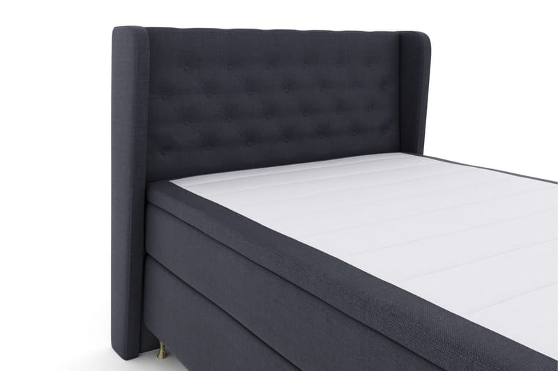 Sänkypaketti Choice No 6 140x200 Kova/Medium Watergel - Sininen/Kulta Jalat - Huonekalut - Sänky - Jenkkisängyt