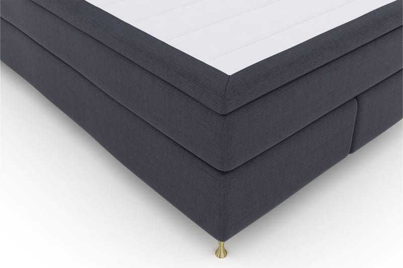 Sänkypaketti Choice No 6 140x200 Kova/Medium Watergel - Sininen/Kulta Jalat - Huonekalut - Sänky - Jenkkisängyt
