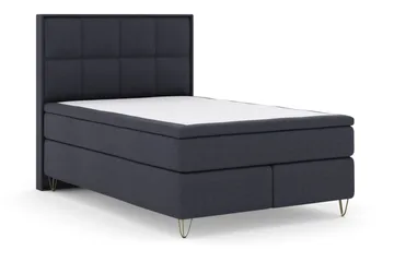 Sänkypaketti Choice No 6 140x200 Kova/Medium Watergel - Sininen/V-Malli Metallijalat - Huonekalut - Sänky - Jenkkisängyt