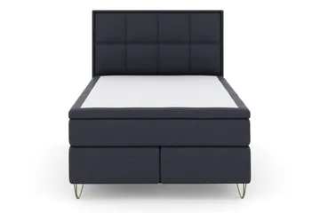 Sänkypaketti Choice No 6 140x200 Kova/Medium Watergel - Sininen/V-Malli Metallijalat - Huonekalut - Sänky - Jenkkisängyt