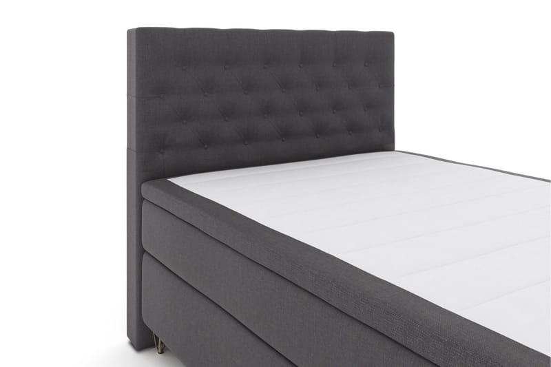 Sänkypaketti Choice No 6 140x200 Kova/Medium Watergel - T.harmaa/V-malli Metallijalat - Huonekalut - Sänky - Jenkkisängyt