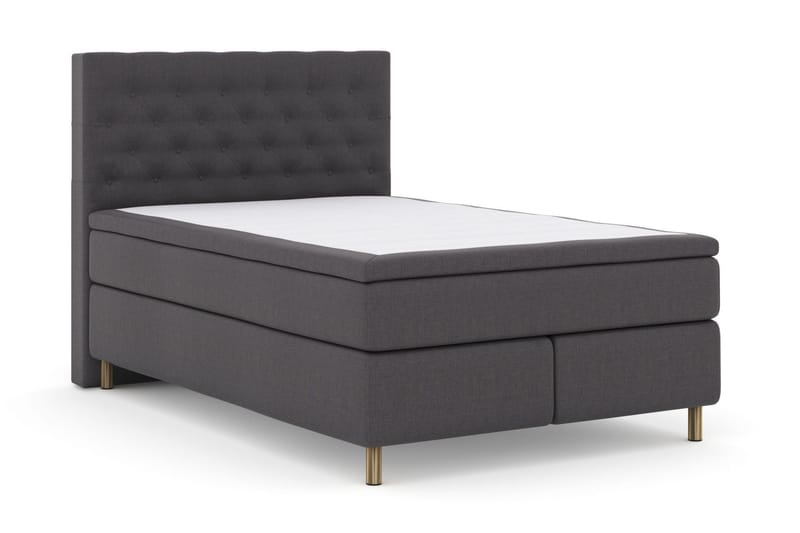 Sänkypaketti Choice No 6 140x200 Kova/Medium Watergel - Tummanharmaa/Kuparijalat - Huonekalut - Sänky - Jenkkisängyt